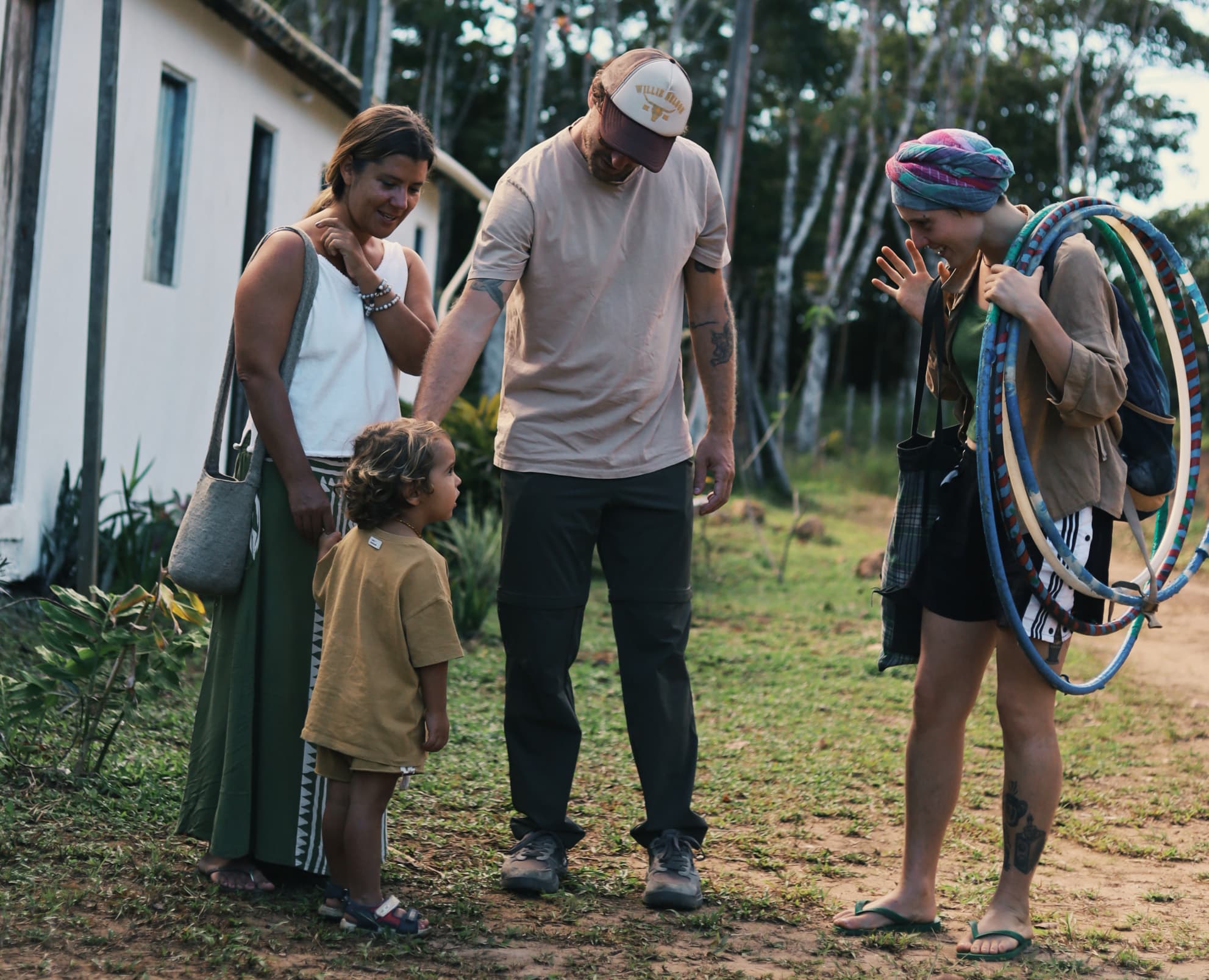 A participatory community activity in the forest