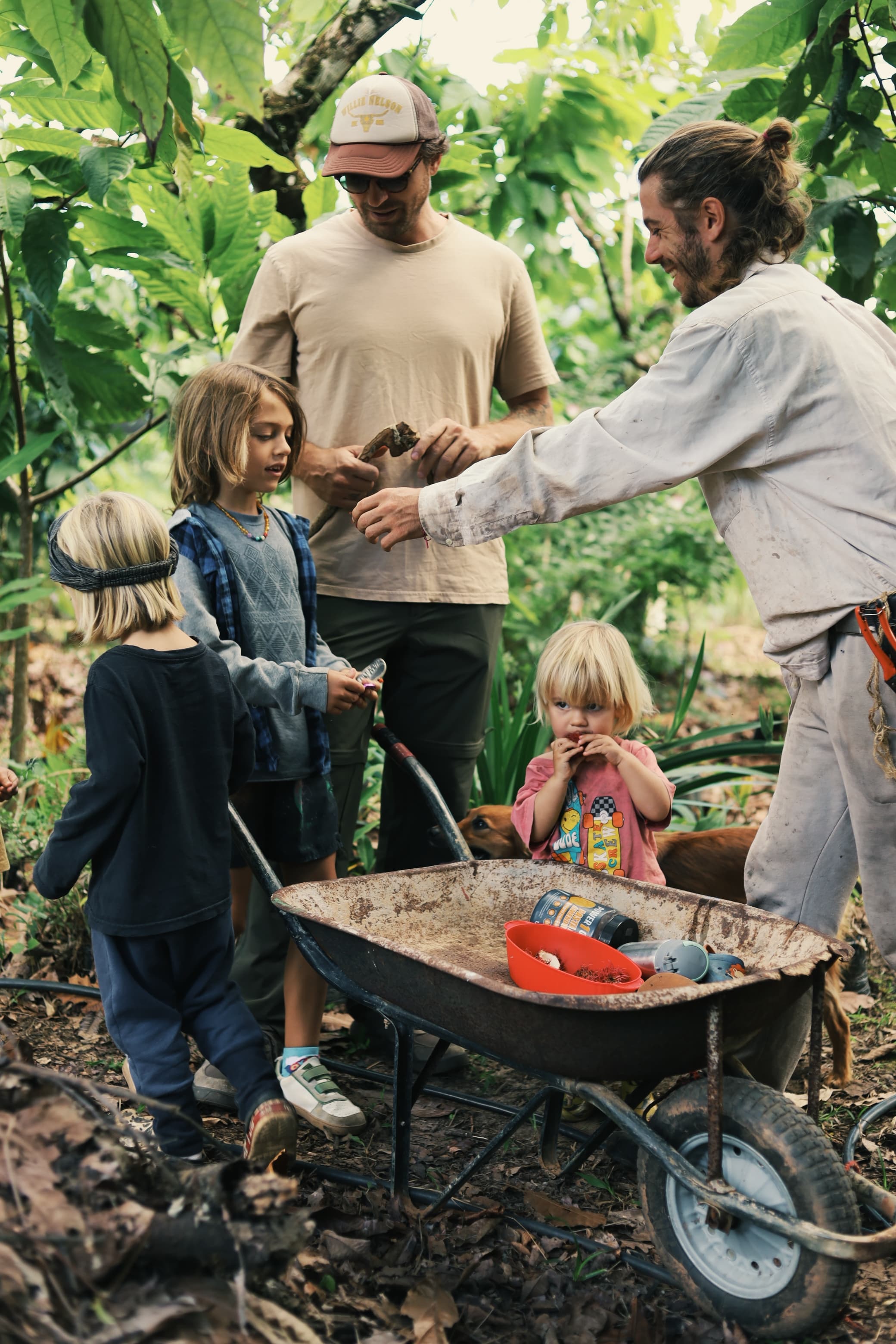 People collaborating on practical environmental work